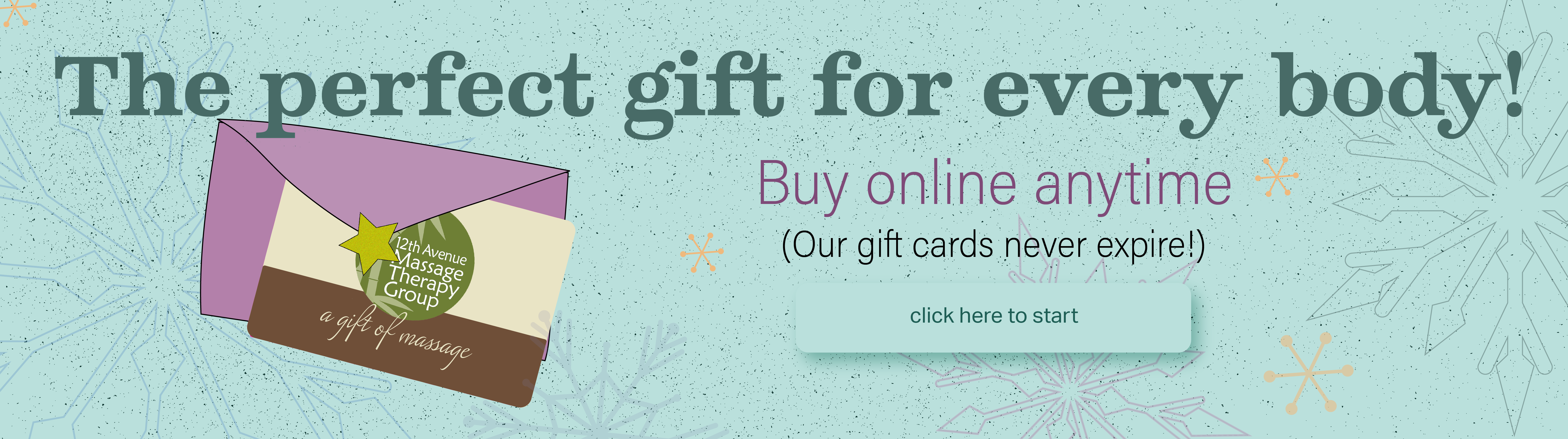 We have the perfect gift! Gift cards available online.